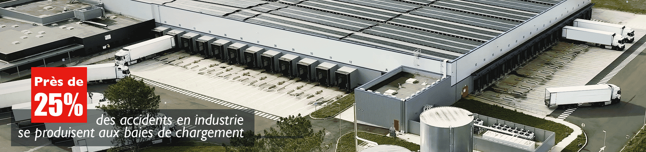 Cale de roue pour bloquer les camions à quai